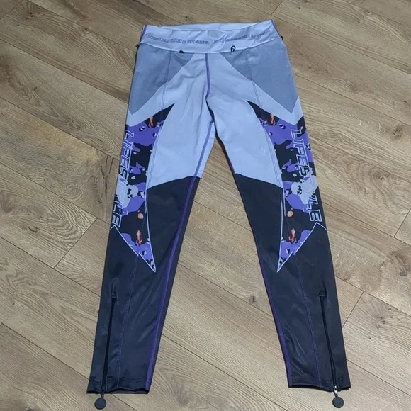 XOA Xtraordinary Apparel purple leggings size Large - Picture 3 of 13